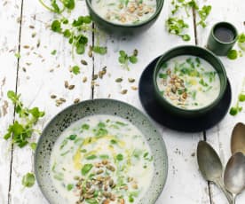 Watercress and Oat Soup