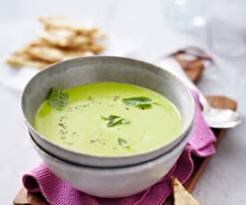 Erbsen-Curry-Suppe