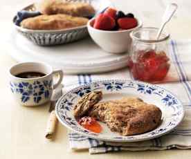 Żytnie chlebki z bananem