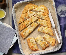 Pan de cuatro quesos para compartir