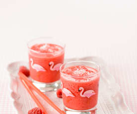 Granizado de framboesa e gin