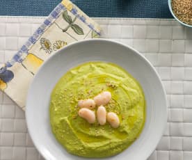 Hummus with Peas and Beans