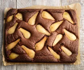  Pear, Chocolate and Hazelnut Cake