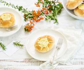 Bacalhau no pão gratinado