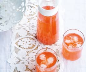 Ice tea de morango