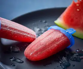Ijslolly’s van watermeloen