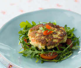 Hambúrguer de bacalhau