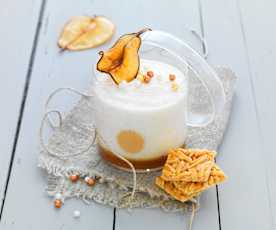 Mousse poire-caramel beurre salé