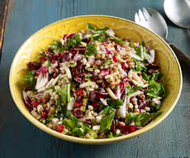 Barley and Lentil Radicchio Salad 
