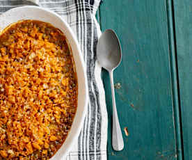 Estufado de lentilhas com legumes