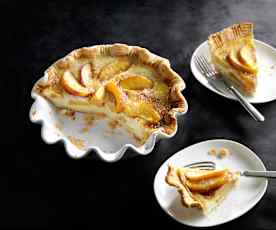 Country Peach and Custard Pie