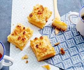 Carrés gourmands aux abricots