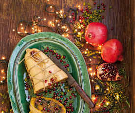 Abóbora de Natal recheada