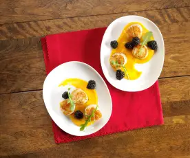 Seared Scallops with Sweet Potato Purée