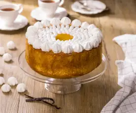 Chiffon cake alla vaniglia