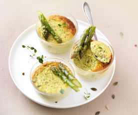 Petits flans aux asperges