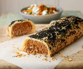 Lamb Roll with Freekeh Pilaf