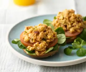 Vegan Chickpea and Almond Sandwich Filling