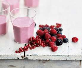 Smoothie de frutos do bosque