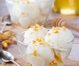 Frozen yogurt arachidi e miele