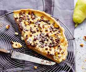 Tarte aux poires et pépites de chocolat