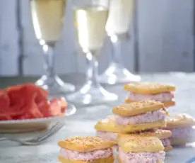 Biscottini sandwich salati
