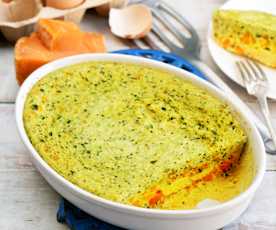 Tortilla à la courgette et à la mimolette