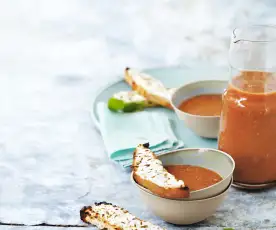 Soupe froide de tomates et fenouil