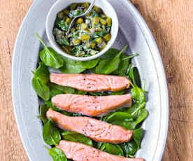 Saumon sauce gribiche