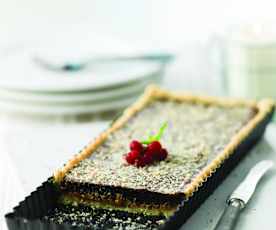 Tarte de avelã com leite condensado (Leite condensado e chocolate)