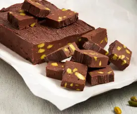 Schokoladen Fudge mit Pistazien