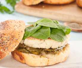 Hake and Prawn Burger