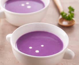 紫薯牛奶濃湯