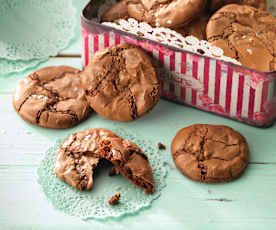 Biscotti sfogliati al cioccolato 