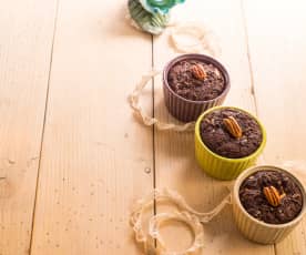 Muffins de chocolate invertido