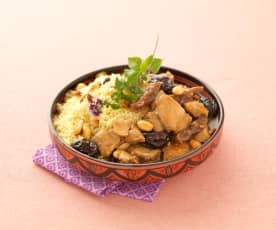Chicken tagine with honey and prunes