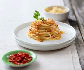 Mì spaghetti aglio olio e pepperoncino