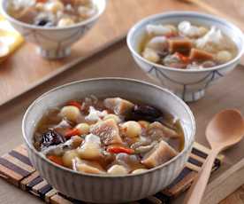白木耳年糕甜汤