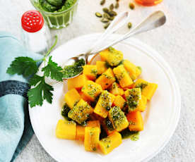 Butternut au pesto de graines de courge