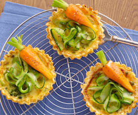 Tartelettes printanières aux légumes