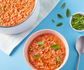 Gazpacho de tomates ancestrales