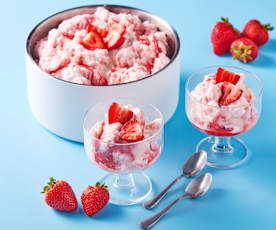 Glace pilée à la fraise (d'inspiration coréenne)