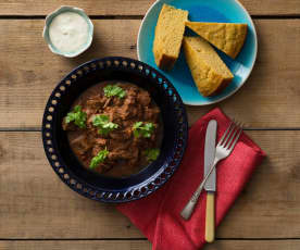 Southern-style chilli with cornbread