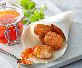 Hähnchennuggets mit Melonenchutney