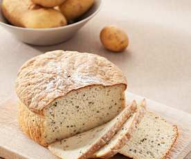 Bolla de pan de patata y sésamo negro (sin gluten)