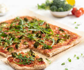 Pizza na mąkach pełnoziarnistych