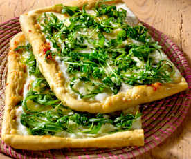 Pizza bianca alla rucola