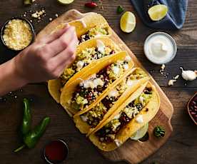 Tacos con chili di carne