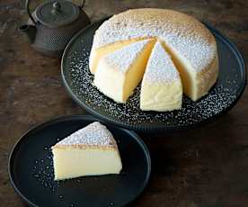 Citrónový japonský cheesecake