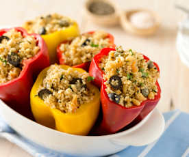 Stuffed Peppers with Herbed Quinoa